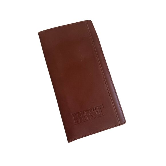 CUTTER & BUCK Tan Brown Leather Bound BB&T Lined Receipt Book - Picture 8 of 9
